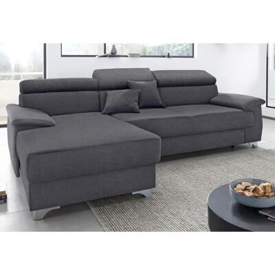 DOMO COLLECTION Mira L-Form Sofa - Luxus-Microfaser, Recamiere links, 5 Sitze DOMO COLLECTION Mira L-Form Sofa - Luxus-Microfaser, Recamiere links, 5 Sitze