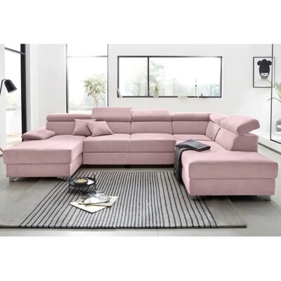 Domo Collection Mira U-Form Mikrofaser Sofa Domo Collection Mira U-Form Mikrofaser Sofa