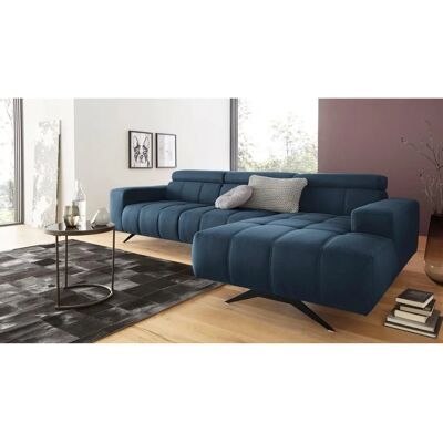 DOMO collection Trento L-Form Dunkelblau Sofa DOMO collection Trento L-Form Dunkelblau Sofa