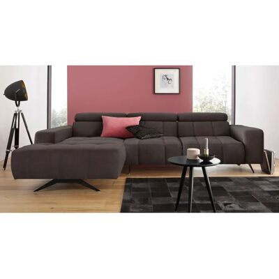DOMO collection Trento L-Form - Mikrofaser-Couch mit linker Recamiere DOMO collection Trento L-Form - Mikrofaser-Couch mit linker Recamiere