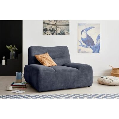 Domo Collection Cesena Sessel - Chenille-Optik, 122x81x109 cm, Blau Domo Collection Cesena Sessel - Chenille-Optik, 122x81x109 cm, Blau