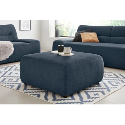 Domo collection Cesena - Dunkelblauer Polsterhocker - Hocker Domo collection Cesena - Dunkelblauer Polsterhocker - Hocker