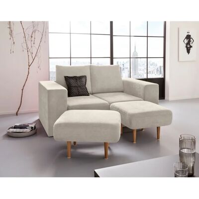 Wolfgang Joop Looks 2-Sitzer Beige Sofa - Wandelschlafsofa Wolfgang Joop Looks 2-Sitzer Beige Sofa - Wandelschlafsofa