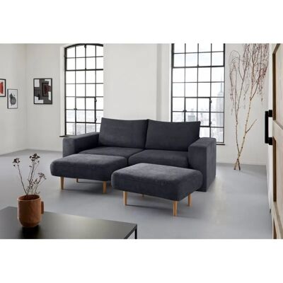 LOOKS BY WOLFGANG JOOP 3,5-Sitzer Dunkelblau Sofa - Sofas LOOKS BY WOLFGANG JOOP 3,5-Sitzer Dunkelblau Sofa - Sofas