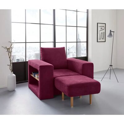 WOLFGANG JOOP Looksvb Sessel - Microflausch, Beere, 112x96x107cm WOLFGANG JOOP Looksvb Sessel - Microflausch, Beere, 112x96x107cm