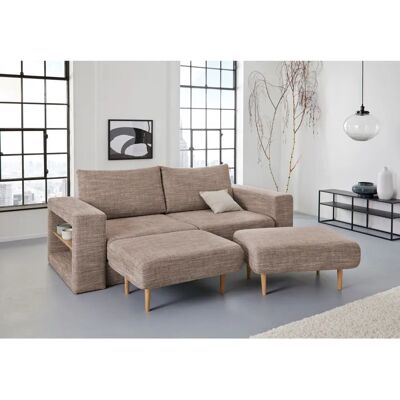 LOOKS BY WOLFGANG JOOP 3,5-Sitzer Beige Sofa - Sofas LOOKS BY WOLFGANG JOOP 3,5-Sitzer Beige Sofa - Sofas