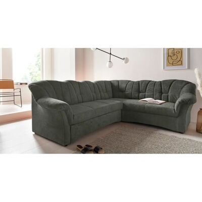 Domo Collection Papenburg Ecksofa - Dunkelgrün L-Form Domo Collection Papenburg Ecksofa - Dunkelgrün L-Form