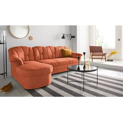 Domo Collection Papenburg L-Form Sofa - L-Form Microfaser Couch Domo Collection Papenburg L-Form Sofa - L-Form Microfaser Couch