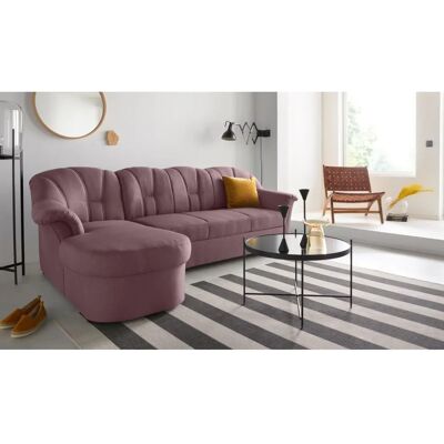 Domo Collection Papenburg L-Form Sofa - Modern, Lila Domo Collection Papenburg L-Form Sofa - Modern, Lila