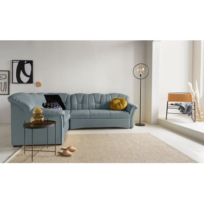 Domo Collection Papenburg - Blau L-Form Ecksofa mit 3 Varianten Domo Collection Papenburg - Blau L-Form Ecksofa mit 3 Varianten