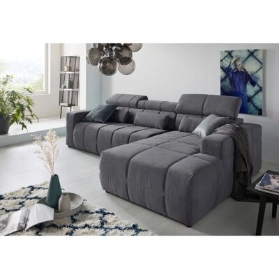 DOMO COLLECTION Brandon großes Ecksofa - Microfaser, Leder, 289x177x80 cm DOMO COLLECTION Brandon großes Ecksofa - Microfaser, Leder, 289x177x80 cm