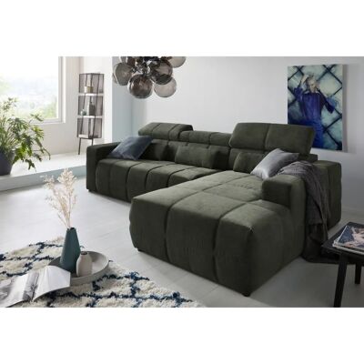 Domo Collection Brandon Großer Ecksofa - Reversible Recamiere, Microfaser/Kunstleder Domo Collection Brandon Großer Ecksofa - Reversible Recamiere, Microfaser/Kunstleder