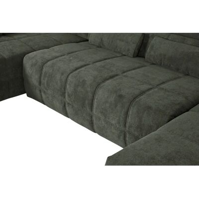 Domo Collection Brandon Sofa - Recamiere, Höhenverstellbare Rückenlehne, Mikrofaser Domo Collection Brandon Sofa - Recamiere, Höhenverstellbare Rückenlehne, Mikrofaser