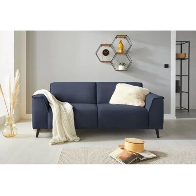 DOMO COLLECTION Amora - Dunkelblau Chenille Sofa 193cm DOMO COLLECTION Amora - Dunkelblau Chenille Sofa 193cm