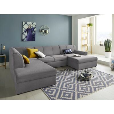 Domo Collection U-Form Graues Sofa - Eckstück Domo Collection U-Form Graues Sofa - Eckstück