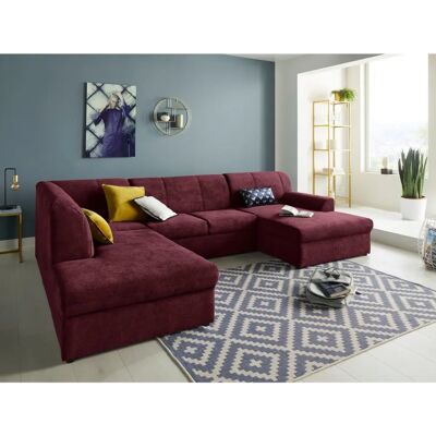 Domo Collection U-Form Sofa - Modern Chenille 5-Sitzer Domo Collection U-Form Sofa - Modern Chenille 5-Sitzer