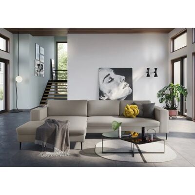 Domo Collection Modica L-Form Sofa - Modernes Grau Domo Collection Modica L-Form Sofa - Modernes Grau