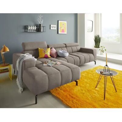 Domo Collection Cunelli L-Form Sofa - Webstoff, Recamiere links Domo Collection Cunelli L-Form Sofa - Webstoff, Recamiere links