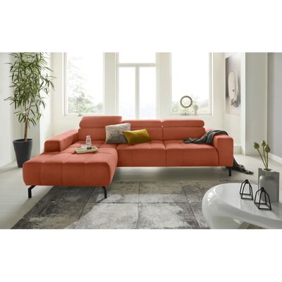 Domo Collection Cunelli L-Form Sofa - Sofa mit verstellbarem Kopfteil Domo Collection Cunelli L-Form Sofa - Sofa mit verstellbarem Kopfteil
