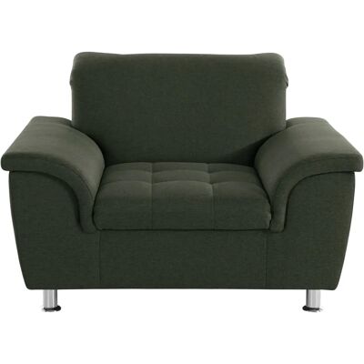 DOMO COLLECTION Franzi Grüner Sessel mit Kopfstütze - Sessel DOMO COLLECTION Franzi Grüner Sessel mit Kopfstütze - Sessel