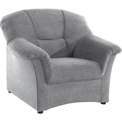 Domo Collection Sarafina - Microfaser, Grau, 102cm Sessel Domo Collection Sarafina - Microfaser, Grau, 102cm Sessel
