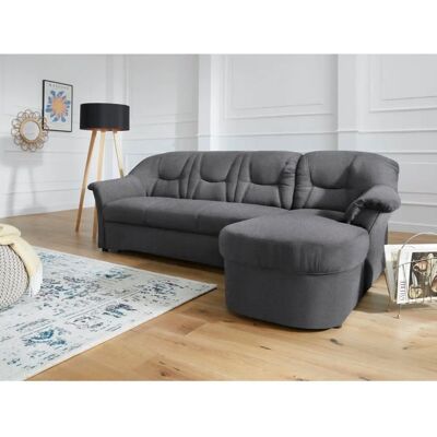 Domo Collection Sarafina L-Form Sofa - Modern, Reversible, Grau Domo Collection Sarafina L-Form Sofa - Modern, Reversible, Grau