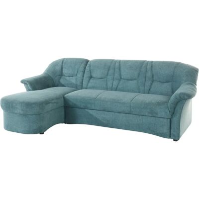 Domo Collection Sarafina L-Form Sofa - Blau - Modernes Design Domo Collection Sarafina L-Form Sofa - Blau - Modernes Design