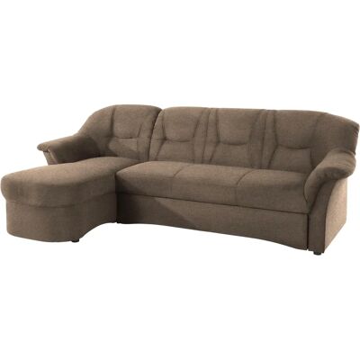 Domo Collection Sarafina L-Form Sofa - Modern, Mikrofasern, Braun Domo Collection Sarafina L-Form Sofa - Modern, Mikrofasern, Braun