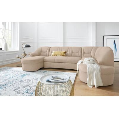 DOMO COLLECTION Sarafina U-Form Sofa - Modern, Beige, 295cm DOMO COLLECTION Sarafina U-Form Sofa - Modern, Beige, 295cm