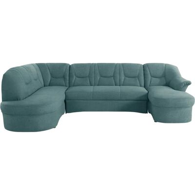Domo Collection Sarafina U-Form Sofa - Modern, Petrol, Wendbar, 295cm Domo Collection Sarafina U-Form Sofa - Modern, Petrol, Wendbar, 295cm
