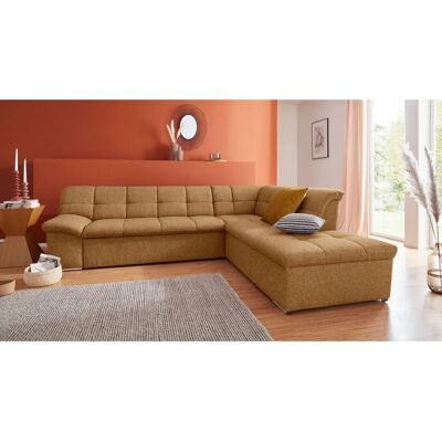 DOMO collection Lagoa Sofa - Bettfunktion, Grobe Struktur, Rechte Ottomane DOMO collection Lagoa Sofa - Bettfunktion, Grobe Struktur, Rechte Ottomane
