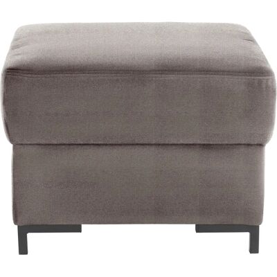 Domo Collection Ledas Grau Polsterhocker - Polsterhocker Domo Collection Ledas Grau Polsterhocker - Polsterhocker