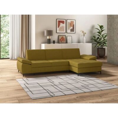 DOMO COLLECTION Capelo L-Form Sofa - Chenille, Bettfunktion, Recamiere rechts DOMO COLLECTION Capelo L-Form Sofa - Chenille, Bettfunktion, Recamiere rechts