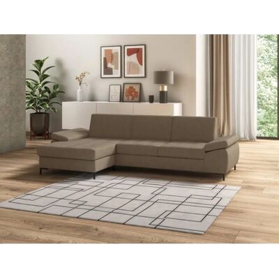 Domo Collection Capelo L-Form Sofa - Modern, Cappuccino Domo Collection Capelo L-Form Sofa - Modern, Cappuccino