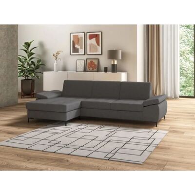 Domo Collection Capelo L-Form Sofa - Modernes Chenille Domo Collection Capelo L-Form Sofa - Modernes Chenille