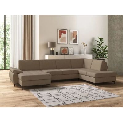 Domo Collection Capelo U-Form Wohnlandschaft - U-Form, Recamiere links, Chenille Bezug Domo Collection Capelo U-Form Wohnlandschaft - U-Form, Recamiere links, Chenille Bezug