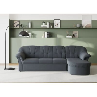 Domo Collection Pegnitz L-Form Sofa - L-förmig, Dunkelgrau, Modern Design Domo Collection Pegnitz L-Form Sofa - L-förmig, Dunkelgrau, Modern Design
