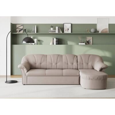 Domo collection Pegnitz Couch - Recamiere, Bettfunktion, Taupe Domo collection Pegnitz Couch - Recamiere, Bettfunktion, Taupe