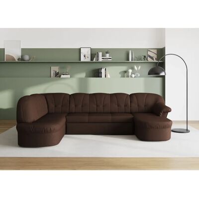 DOMO COLLECTION Pegnitz U-Form Sofa - U-Form mit Strukturstoff, Recamiere links DOMO COLLECTION Pegnitz U-Form Sofa - U-Form mit Strukturstoff, Recamiere links