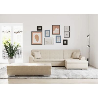 Domo collection Treviso L-Form Microfaser-Sofa - Couch Domo collection Treviso L-Form Microfaser-Sofa - Couch