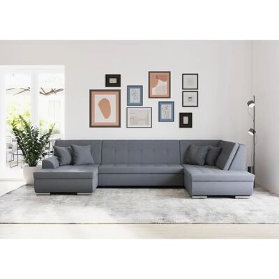 Domo Collection Treviso Sofa - Moderne XXL-Eckcouch mit Kissen Domo Collection Treviso Sofa - Moderne XXL-Eckcouch mit Kissen