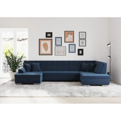 DOMO COLLECTION Treviso XXL Sofa - Dunkelblau - Modernes Design DOMO COLLECTION Treviso XXL Sofa - Dunkelblau - Modernes Design