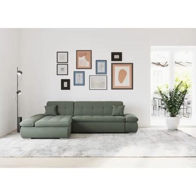 Domo collection Moric L-Form grünes Sofa - Sofas Domo collection Moric L-Form grünes Sofa - Sofas