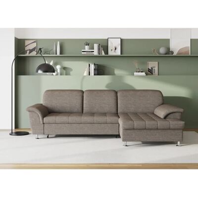 Domo Collection Franzi L-Form Sofa - Beige-Braun - 278x171cm Domo Collection Franzi L-Form Sofa - Beige-Braun - 278x171cm