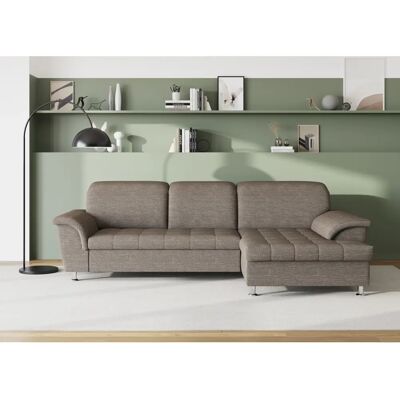 Domo Collection Franzi Ecksofa - Struktur, Beige-Braun Domo Collection Franzi Ecksofa - Struktur, Beige-Braun