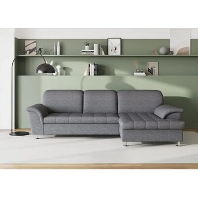 Domo Collection Franzi Ecksofa - L-Form, Grau Domo Collection Franzi Ecksofa - L-Form, Grau