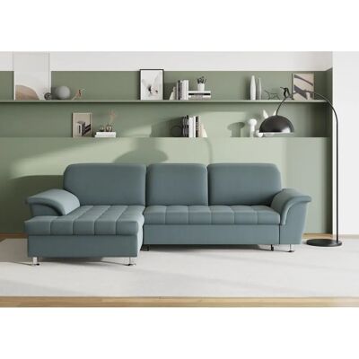 Domo Collection Franzi Blau L-Form Sofa - Couch Domo Collection Franzi Blau L-Form Sofa - Couch