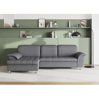 Domo Collection Franzi L-Form-Sofa - Grau Domo Collection Franzi L-Form-Sofa - Grau