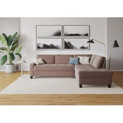 Domo Collection Florentina L-Form Sofa mit Bettfunktion - 243cm Domo Collection Florentina L-Form Sofa mit Bettfunktion - 243cm