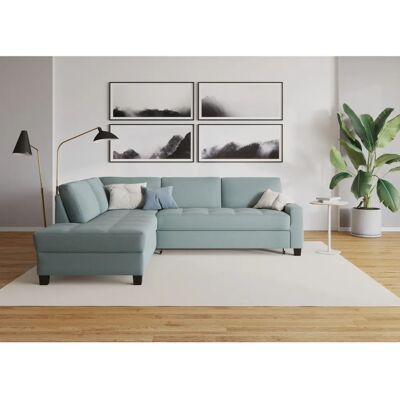 Domo Collection Florentina L-Form Sofa - Modern, Microfaser, Ottomane links - Sofa Domo Collection Florentina L-Form Sofa - Modern, Microfaser, Ottomane links - Sofa
